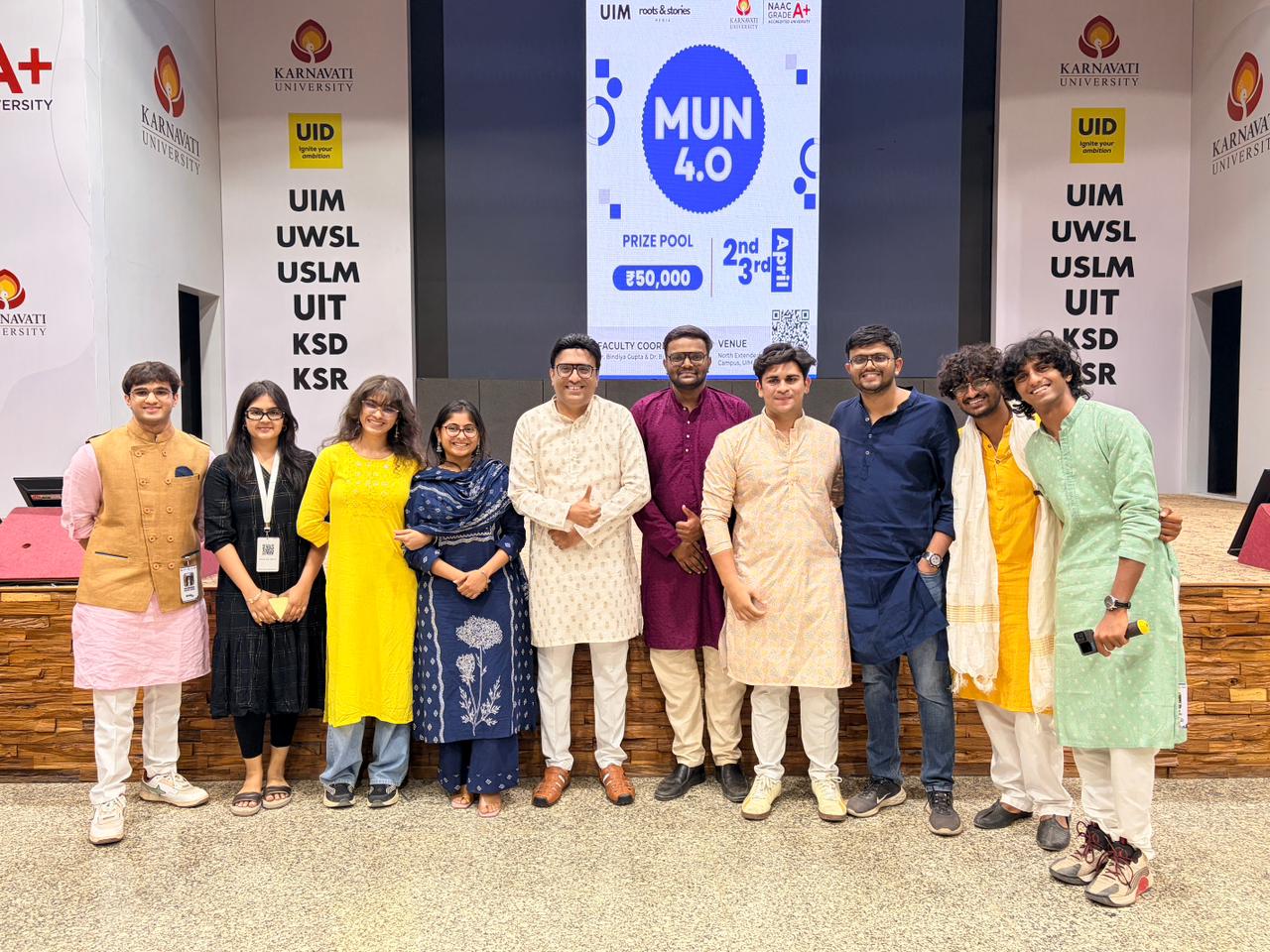 UIM MUN 4.0 — Team – Roots & Stories Media event
